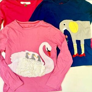 Girls mini Boden tops shirts long sleeve bundle lot 9-10 140